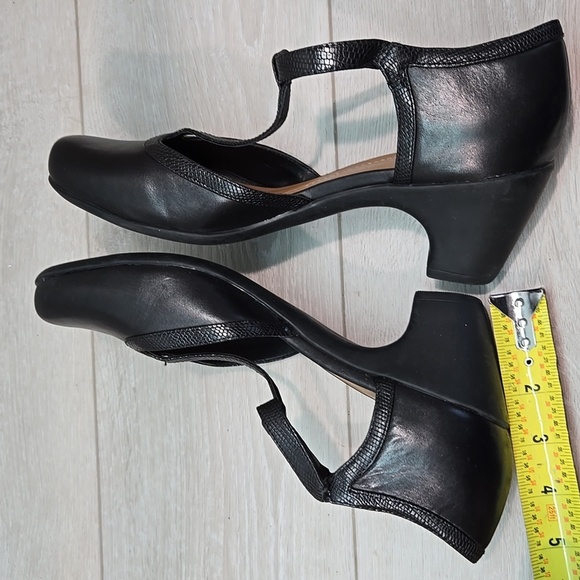 Easy Spirit Elegant Black Women's Mary Jane Leather Shoes Heels Sz 10M - Picture 8 of 11